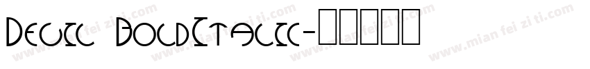 Devil BoldItalic字体转换